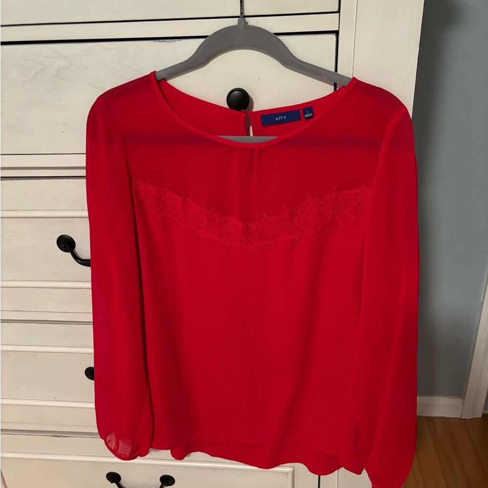 Apt. 9 Women's Red Blouse